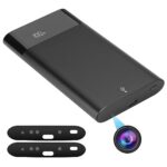 FiveSky Caméra cachée WiFi Mini DV Full UHD 4K Vision Nocturne Vidéo à Distance en Temps réel 1200 Mégapixels Power Bank 5000mAh Caméra compacte Portable pour la Maison