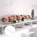 Fleurs en Acrylique Transparent, Centre Table rectangulaire pour Table à Manger, Vase d'arrangement Fleurs pour centres Table, décoration d'intérieur, Mariage