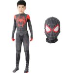 Formemory Déguisement Spiderman Enfant, Costume de Superhéros, Super Héros Cosplay, 3D Spandex Lycra Jumpsuit Araignée Set Avec Masque, Déguisement de Araignée pour Halloween Carnaval