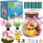 Freekite 25 en 1 Jouet Sirène Activites Manuelles pour Filles, Kits de Loisirs Créatifs avec Veilleuse, Cadeau de Noël et Anniversaire Parfait pour les Filles de 5 6 7 8 9 10 ans.