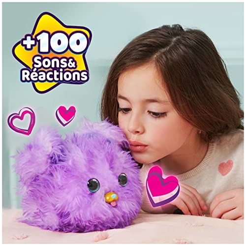 Furfluffs - Chiot - Animal Compagnon INTERACTIF - Transforme Ta Boule De Poils en Adorable Chiot Violet - 100 Sons Et Réactions - Peluche Toute Douce - Jouet Enfant 5 Ans Et + – Image 4