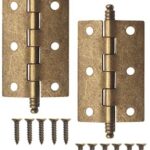 Fuxxer® Lot de 2 charnières en métal style ancien 83 x 43 mm Bronze