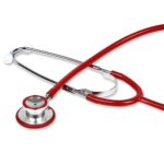 GIMA Stéthoscope Trad Tête Double Y Rouge, Adultes, 1 Unité