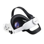 GOMRVR Sangle Halo réglable pour Bandeau Oculus Quest 2 avec Un Grand Coussin Confortable pour Le Dos, Le Design équilibre Le Poids réduit la Pression faciale - Accessoires Quest 2 (Blanc)