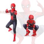 GUBOOM Costume d'enfant Spider-Man, Costume de Spider-Man Classique pour Halloween, 3D Superhero Costume Cosplay Party, Combinaison Spider-Man, Christmas Halloween Party Costume pour Enfants