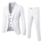 GénériqueCostume slim 3 pièces pour homme d'affaires, mariage, fête, veste, veste et pantalon, manteau, cintre, chemises pour homme