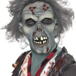 GénériqueMasque latex zombie bleu