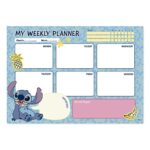Grupo Erik - Bloc Notes A4 Semainier Disney, Stitch | Sous-Main Bureau, Planner Hebdomadaire | Papeterie de Bureau, Fournitures Scolaires, Organisateur de bureau