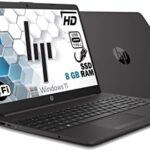 HP 250 G9 Ordinateur portable, RAM 8 Go DDR4, Ssd M2 128 Écran HD 15,6”, Intel Celeron 2 Core jusqu'à 2,8 GHz, Wi-fi, 3 USB, webcam HD, Win 11 Pro 64 bits, Libre office, prêt à l'emploi, Italia NOIR