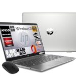 HP 255 G9, PC Ordinateur portable Argent, Amd 3050U A6, Ram 8 Go DDR4, SSD M2 256 Go, Écran 15,6
