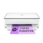 HP Envy 6020e Imprimante tout en un - Jet d'encre couleur – 3 mois d'Instant Ink inclus avec HP+ (Photocopie, Scan, Impression, Recto/Verso, Wifi) - Jusqu'à 100% remboursés, Gris,Blanc