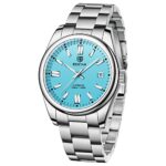 HaiqinBenyar Montre mécanique Automatique Classique pour Homme avec Bracelet en Acier Inoxydable étanche et Lumineuse, pour Le Sport