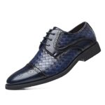 HalfwordChaussures de Ville Homme Cuir Oxford Business Lacets Derby Dressing Chaussures de Mariage Homme