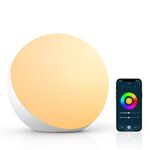 Hifree Lampe de Table Intelligente, Lampes de Chevet Compatibles avec Alexa et Google Home, Lampe Tactile à Changement de Couleur RVB Réglable et Réglable pour Enfants