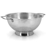 Home Corner Passoire Acier Inoxydable Ø 19,5cm - Ustensile de Cuisine - Tamis Micro-perforée avec Poignées et Base en Inox