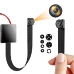 Igzyz Mini Caméra Espion, Caméra Cachée 1080P Portable DIY Caméras de Surveillance 11 Heures d'autonomie Spy Cam Détection de Mouvement (Carte de 32 Go)