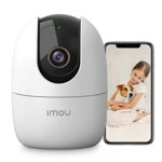 Imou Caméra Surveillance WiFi Intérieure, 2.5K(4MP) Caméra 360° Connectée Smartphone avec Détection Humaine AI Suivi Intelligent Sirène Audio Bidirectionnel Compatible Alexa pour Bébé/Animaux