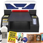 Imprimante UV A3 - UV Printer pour Carte PVC/Bouteille/étui de téléphone/Plastique/Bois/Badge (avec 500 ML d'encre UV et 1 L de Protection de la tête d'impression Liquide)