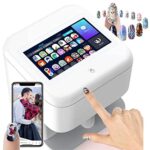 Imprimante à ongles intelligente, imprimante 3D Nail Art + reconnaissance Ai du visage de l'ongle, résolution d'affichage 1024 x 600 pixels, mise à jour bricolage/application/Wifi/USB, pour enfant/stu