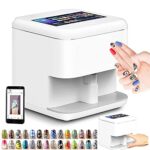 Imprimante à ongles 3D automatique intelligente portable avec écran HD 7 pouces Reconnaissance AI du visage de l'ongle, 1024 x 600 pixels DIY Machine de peinture à ongles à motif personnalisé, prise e