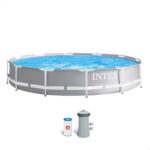 Intex - 26712NP - Kit Piscinette Prism Frame Ronde Tubulaire (Ø)3,66 X (H)0,76M