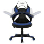 IntimaTe WM Heart Chaise Gaming, Chaise de Bureau Ergonomique Fauteuil Gamer, Hauteur réglable, avec Accoudoirs Réglables, Dossier inclinable, Pivotant 360 degrés 49 * 52 * 120 (Bleu)