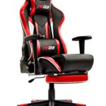 IntimaTe WM Heart Chaise Gaming,Chaise Gamer Ergonomique,Chaise de Jeu avec Repos-Pieds Pliable,Fauteuil Gamer avec Support Lombaire,Siege Gamer avec Accoudoir Réglable,Chaise d'ordinateur 150kg,Rouge