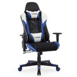 Intimate WM Heart Chaise Gaming Fauteuil de Bureau Ergonomique avec Le système d’Inclinaison Repose-tête Accoudoirs Réglables et Soutien Lombaire Siege Gamer Bleu