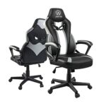 JOYFLY Chaise Gaming Ergonomique Fauteuil Gamer Support Lombaire, Cuir PU Fauteuil Gaming Style Racing Chaise de Bureau Hauteur Réglable (Noir)