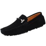 JamronHommes Élégant Boucle Loafers Confortable Daim Chaussures de Conduite Stylées Mocassin Slippers