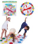 Jeu de Societe Fun D'equilibre,Tapis de Jeu Twisting,Tapis De Jeux D'Équilibre,Jeu de pour Exercer Equilibre,Jeux De Société Enfants/Adultes,Activités Jeux Adaptés Aux Familles Faire Et Aux Équipes