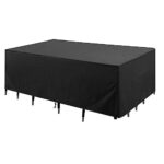 Jianghu Art Housses pour Mobilier de Jardin 170x100x75cm Imperméable 600D Oxford Tissu Bache de Protection Exterieur Housse de Meuble Anti-UV Tissu Oxford
