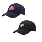 JintongLot de 2 Casquettes, Noire Taille unique