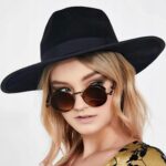 KINGSEVENLunettes de soleil polarisées rétro vintage en nickel pour femme John Lennon Hippie Steampunk avec cadre en métal, marron, Medium