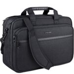 KROSER Sacoche pour Ordinateur Portable Imperméable Extensible Sac Messenger à Bandoulière pour Voyage/Affaires/École/Homme/Femme Laptop Bag