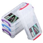 Kaimeilai Boîte à Crayons Transparente en Plastique, Boîte de Rangement à Crayons Empilables Boîte à Crayons en Plastique pour boîte de Rangement pour Fournitures de Bureau Scolaire