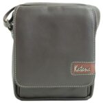 Katana - Sacoche Homme en Cuir - Chocolat - 15 x 17.5 x 4.5 cm