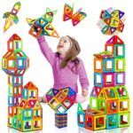 KayQidee 38 pièces de construction magnétique pour enfants 3 4 5 6 ans jeux enfants enfant 3 4 5 6 ans aimants briques magnétiques enfants Noël anniversaire cadeau enfant fille 3 4 5 6 7 8 ans