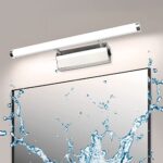 Kimjo Lampe Miroir Salle de Bain 9W 42CM - Applique Salle de Bain avec Interrupteur Blanc Neutre 4000K 730LM - Luminaire Salle de Bain Étanche IP44 Moderne LED Miroir Non Dimmable
