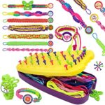 Kit Bracelet Fille,Cadeau Enfant Jouet Kit de Fabrication de Bracelets,Enfants Créatifs DIY Artisanat et Art Bijoux Kit pour Filles de 6 7 8 9 10 11 12 ans, Cadeau d'anniversaire pour Enfants