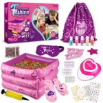 Kit de spa pour les pieds pour filles, kit manucure pédicure pour les filles de 6, 7, 8, 9, 10-12 ans, kit d'accessoires pour spa pour les pieds avec vernis à ongles, jouets cadeaux d'anniversaire