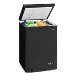 Klarstein Congelateur Coffre, Petit Congélateur pour la Chambre et la Maison, Congélateur 99L, Congelateur Taille Compact avec Etagères, Econome en Energie, Panier Suspendu de Congélation, Pieds