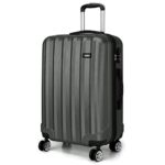 KonoValise Moyenne 65cm Rigide e Légère ABS Valise de Voyage à roulettes Valises, Gris