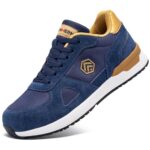 LARNMERN PROChaussures de Sécurité Hommes S1 SRC Embout Acier Protection Antidérapante Léger Respirante Basket de Travail Taille 36-49EU