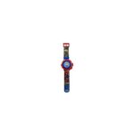 LEXIBOOK Montre bracelet ajustable écran digital avec 20 projections de Spider-Man et ses amis-pour Enfant/Garçon-Rouge et Bleu, DMW050SP