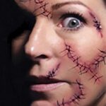 LIRDUXChengzhi Tatouages ​​Temporaires (10 Feuilles) - Halloween Zombie Scars Tatouages ​​Autocollants avec Fake Scab Blood Spécial FX Costume Maquillage Props