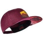 LakeshoreCasquette, portant l’inscription National Park Joshua Tree, unisexe, taille réglable, bordeaux, avec fermeture Snapback, rouge bordeaux, taille unique