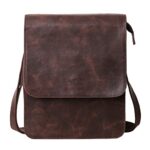 Leathario Sacoche Bandoulière Homme Sac en Cuir Sac rétro Sac Vintage Cartable en Cuir pour Hommes Sacoche en Cuir pour Hommes Sac Porte épaule