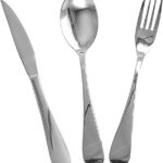 Lebrun Couverts - Ménagère et Service 24 Pièces TERRA - Acer Inox - Coffret Table 6 Personnes - Set de 24 Couverts Art de la table - 6 Fourchettes,6 Couteaux,6 Cuillères à soupe et 6 Petites Cuillères