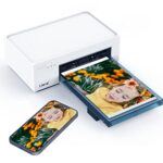Liene Imprimante Photo Imprimante Photo WiFi avec 20 Papiers 10x15cm pour Smartphone/PC, Imprimante Photo de Haute Qualité Portable Instantané, 300DPI Sublimation Thermique & Connexion WiFi Stable